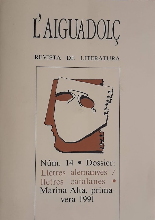 L'Aiguadolç. Nº 14. Lletres alemanyes / lletres catalanes. Marina Alta, primavera 1991