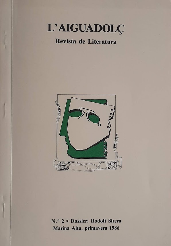 L'Aiguadolç. Nº 2. Rodolf Sirera. Marina Alta, primavera 1986