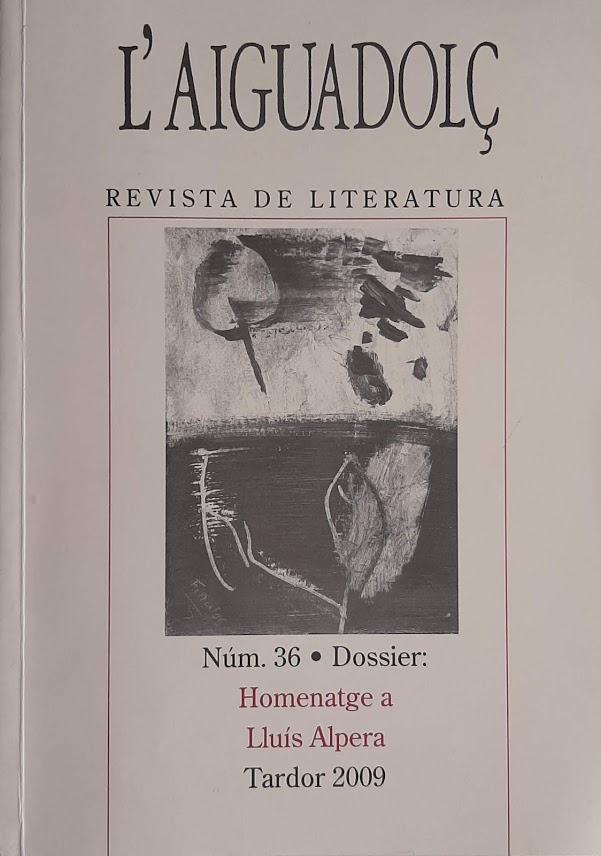 L'Aiguadolç. Nº 36. Homenatge a Lluís Alpera. Tardor 2009