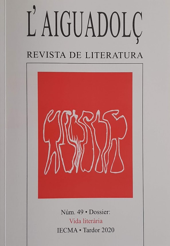 L'Aiguadolç. Nº 49. Vida literària. Tardor 2020