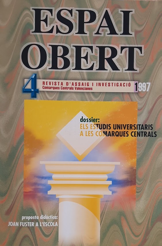 Espai Obert. Nº 4. Dossier: Els estudis universitaris a les comarques centrals